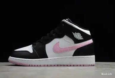 555112-103 WHITE ARCTIC MID LIGHT AIR PINK-BLACK 1 JORDAN 0507